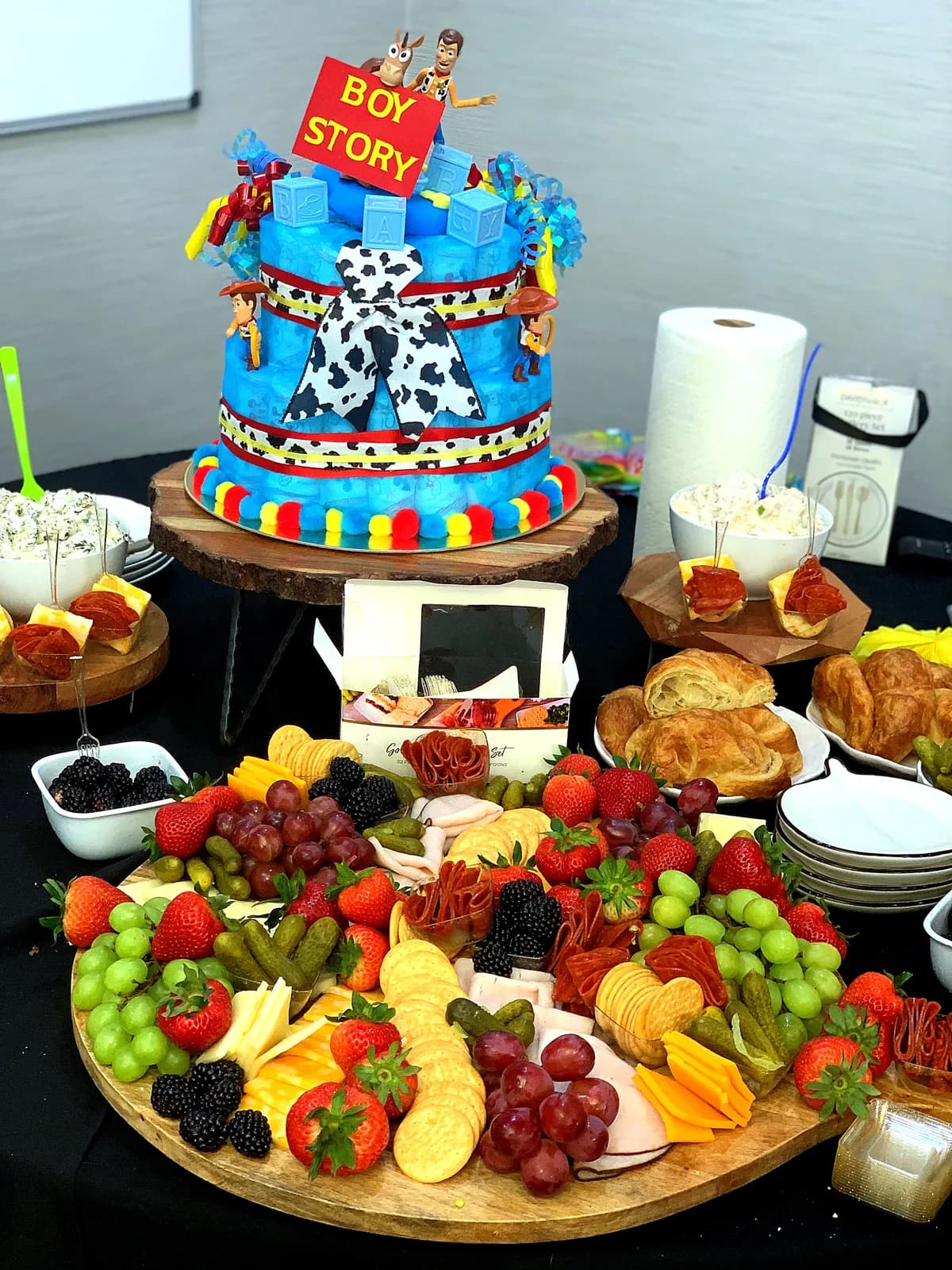 Charcuterie spread for an event